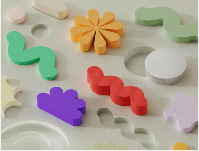 Illustration of a 3D printed product